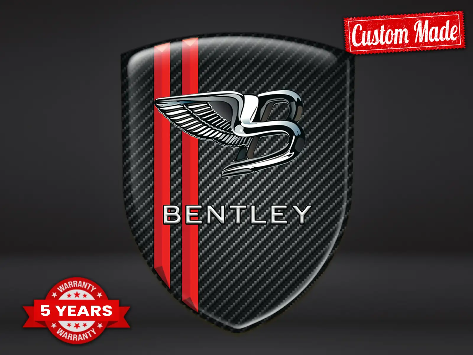 Bentley Heckscheibensticker Robust Universal Hochwertig